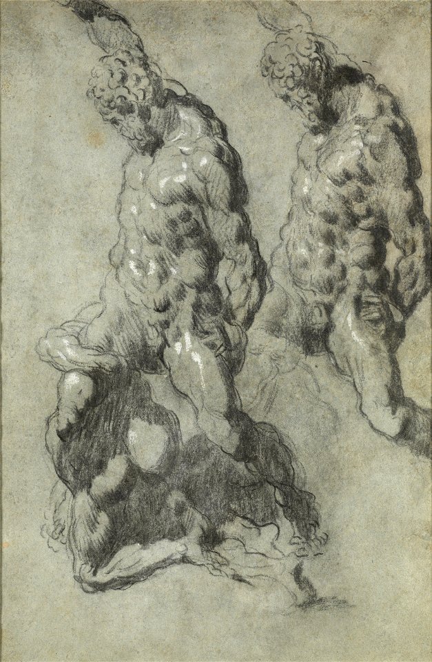 Jacopo Tintoretto - Two Studies of Samson Slaying the Philistines - Google Art Project