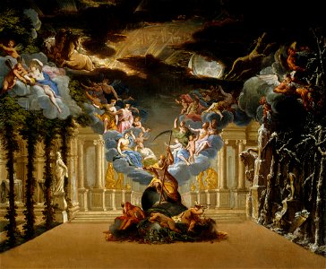 Jacques Vigoureux-Duplessis - Le Palais du Temps Décor pour le prologue d'Atys, tragédie lyrique de Lully - P2319 - Musée Carnavalet