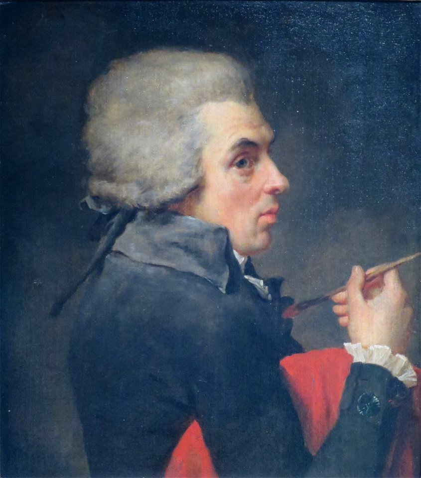 Jacques-Louis David by Antoine-Jean Gros (1790, Pushkin museum)