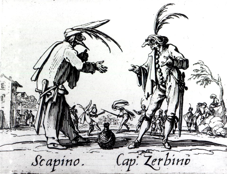 Jacques, Callot, Balli di Sfessania.(9) c. 1622. Engraving. Private Collection.