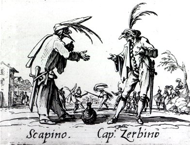 Jacques, Callot, Balli di Sfessania.(9) c. 1622. Engraving. Private Collection.