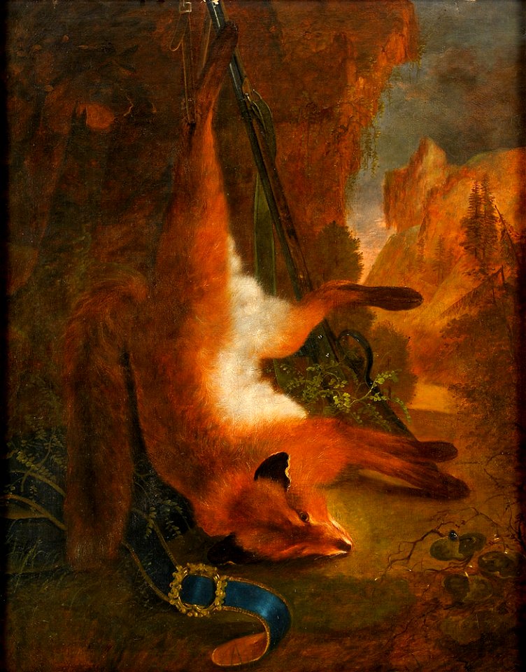 Jadstilleben mit Fuchs 18 Jh