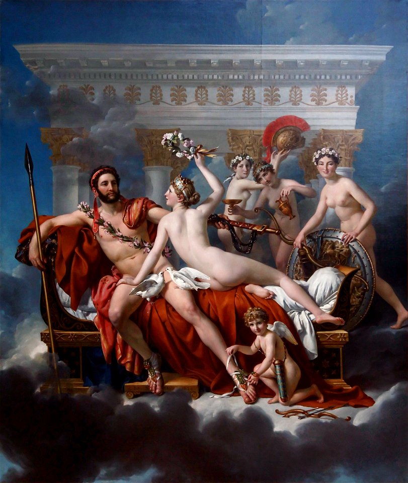 Jacques-Louis David - Mars désarmé par Vénus