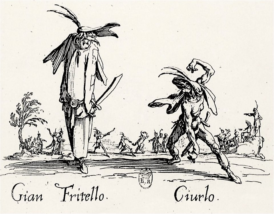 Jacques Callot, Balli di Sfessania, Gian Fritello and Ciurlo