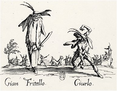 Jacques Callot, Balli di Sfessania, Gian Fritello and Ciurlo