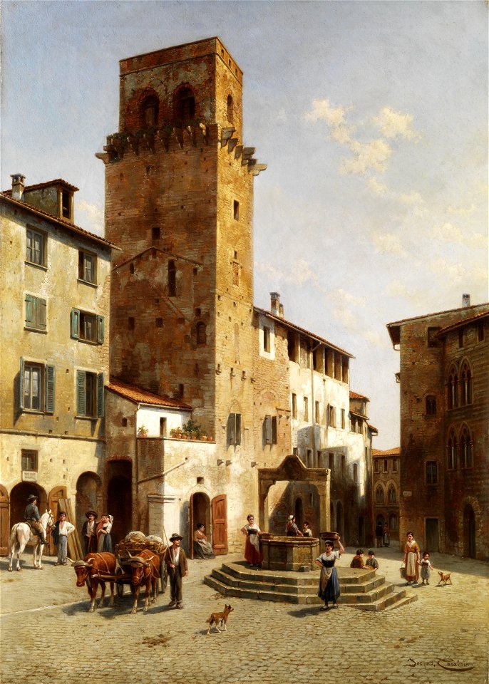 Jacques François Carabain Platz in San Gimignano