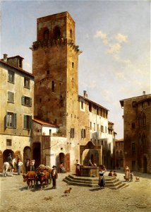 Jacques François Carabain Platz in San Gimignano