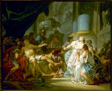 Jacques-Louis David - The Death of Seneca - WGA06041. Free illustration for personal and commercial use.