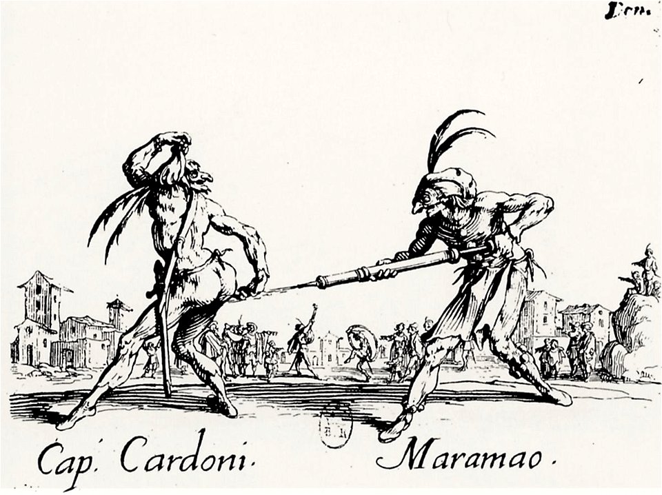 Jacques Callot, Balli di Sfessania, Cap. Cardoni and Maramao
