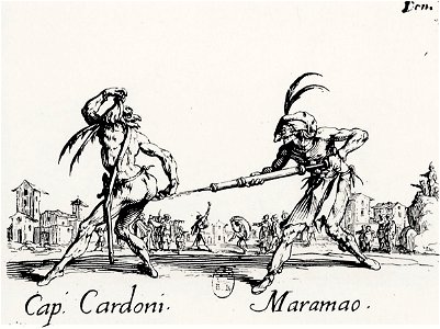 Jacques Callot, Balli di Sfessania, Cap. Cardoni and Maramao