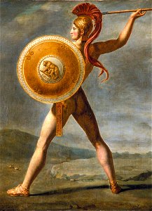 Jacques Louis David - Roman Warrior - 27.244 - Detroit Institute of Arts. Free illustration for personal and commercial use.