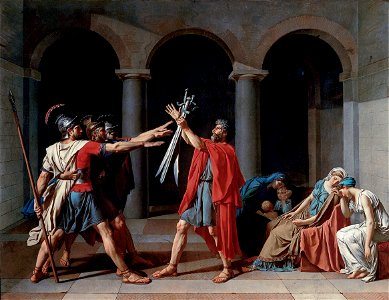 Jacques-Louis David, Le Serment des HoracesFXD. Free illustration for personal and commercial use.