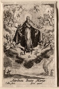 Jacques Callot (French, 1592-1635) - The Life of the Virgin, The Attributes of the Virgin - 1963.214.14 - Cleveland Museum of Art