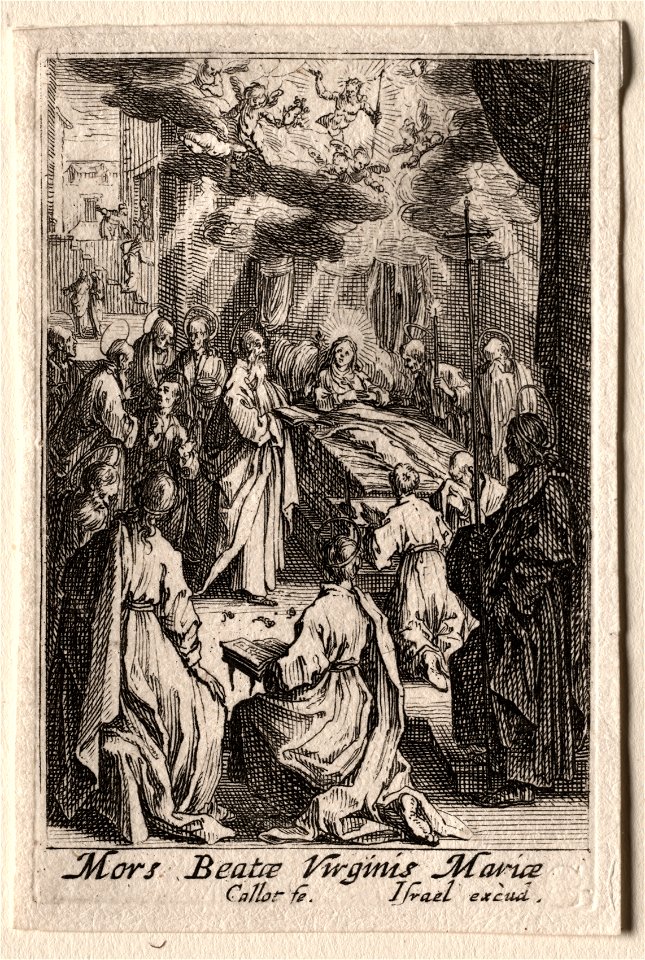 Jacques Callot (French, 1592-1635) - The Life of the Virgin, The Death of the Virgin - 1963.214.11 - Cleveland Museum of Art