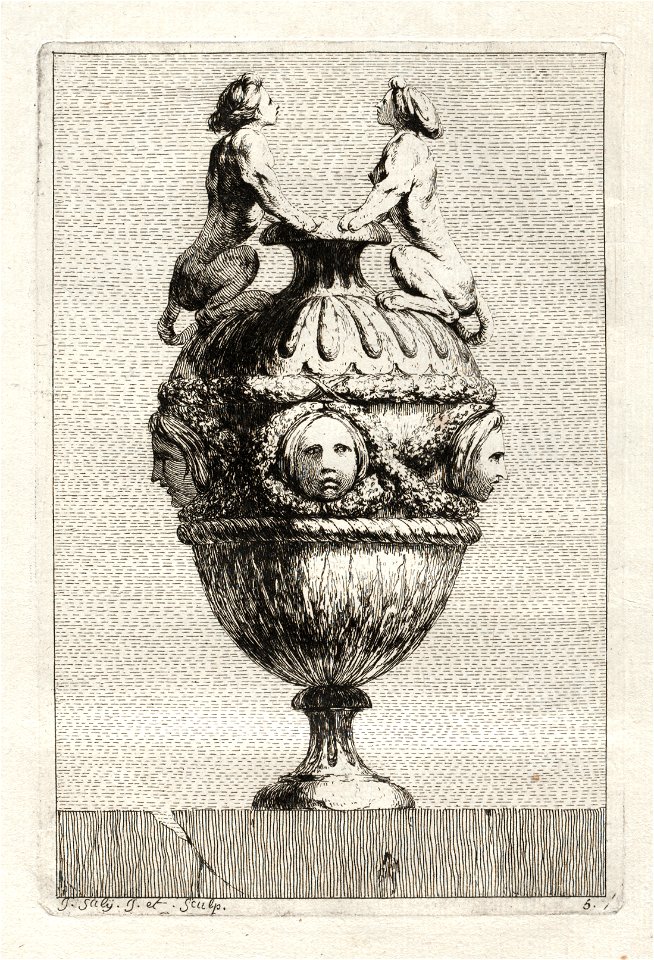 Jacques François Saly (French, 1717-1776) - Suite of Vases, Plate 5 - 1996.229.6 - Cleveland Museum of Art