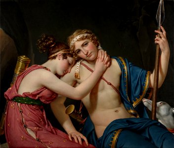 Jacques-Louis David - The Farewell of Telemachus and Eucharis - Google Art Project. Free illustration for personal and commercial use.
