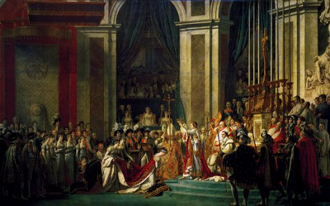 Jacques-Louis David, The Coronation of Napoleon edit. Free illustration for personal and commercial use.