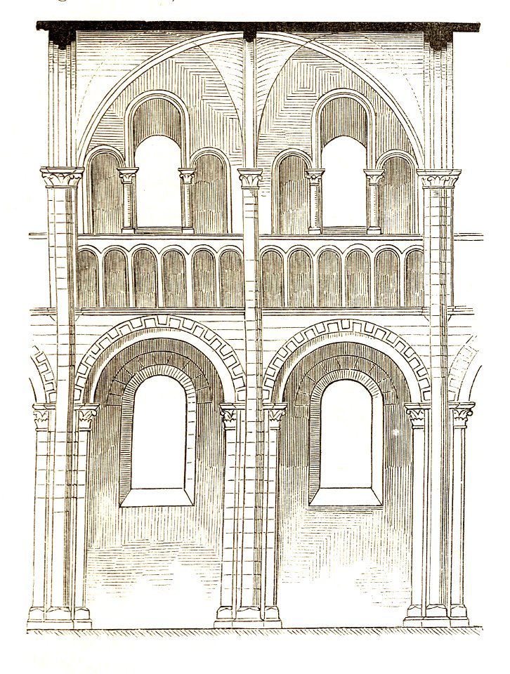 Jahrbuch MZK Band 03 - Gewölbesystem - Fig 36 Joch aus dem Langhaus von St. Trinité zu Caen