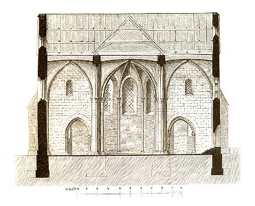 Jahrbuch MZK Band 03 - Kirche Porta Coelis - Fig 01 Längsschnitt