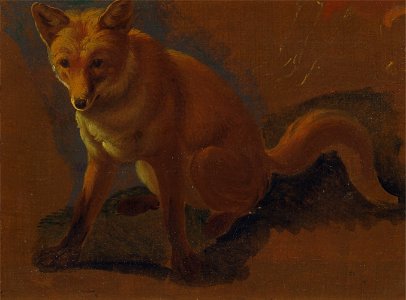 Jacques-Laurent Agasse - Study of a Fox - Google Art Project. Free illustration for personal and commercial use.