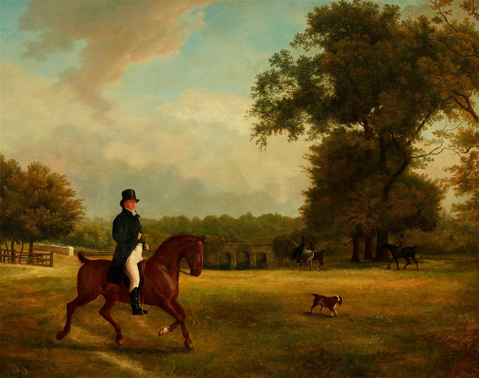 Jacques-laurent agasse portrait of george irving on horseback in an ex115643)