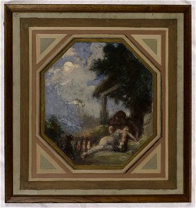 Jacques Ferdinand Humbert - Esquisse pour la mairie du 15ème arrondissement , Le repos des époux - PPP4314 - Musée des Beaux-Arts de la ville de Paris