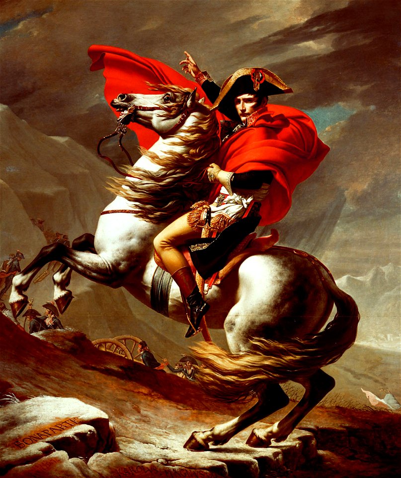 Jacques-Louis David - Napoleon am St. Bernhard - 2089 - Kunsthistorisches Museum