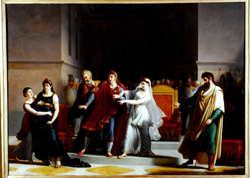Jacques-Augustin Pajou - Dernière scène de la tragédie Rodogune au Théâtre-Français - P2739 - Musée Carnavalet