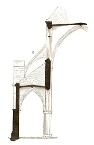 Jahrbuch MZK Band 03 - Gewölbesystem - Fig 76b Querdurchschnitt der Minoritenkirche zu Cöln