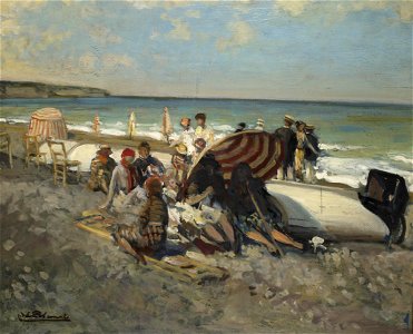 Jacques-Émile Blanche - La Plage de Dieppe en août