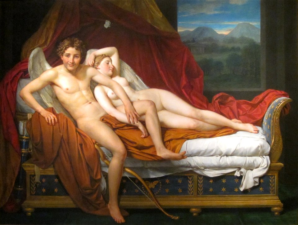 Jacques-Louis David - Cupid and Psyche - WGA06099