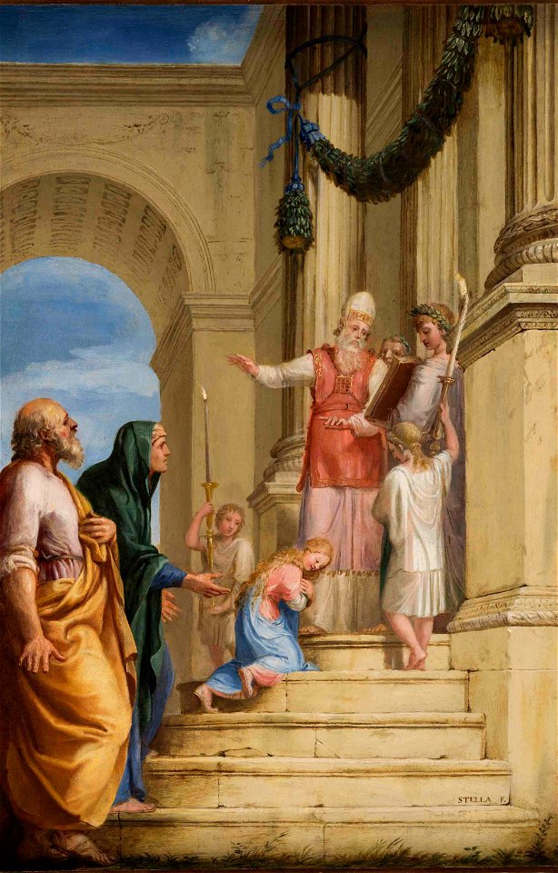 Jacques Stella - Présentation de la Vierge au Temple