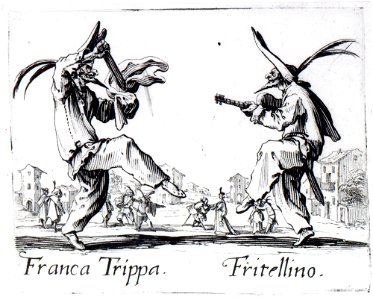 Jacques, Callot, Balli di Sfessania.(5) c. 1622. Engraving. Private Collection.