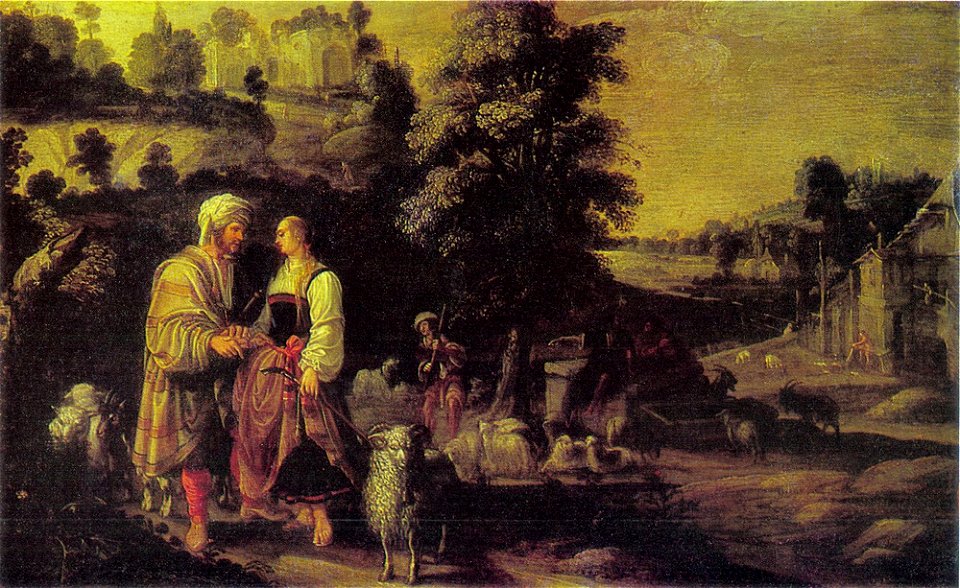 Jacques Waben - De ontmoeting van Jacob en Rachel bij de bron (Genesis 29, 9-12) - ГЭ-3316 - Hermitage Museum