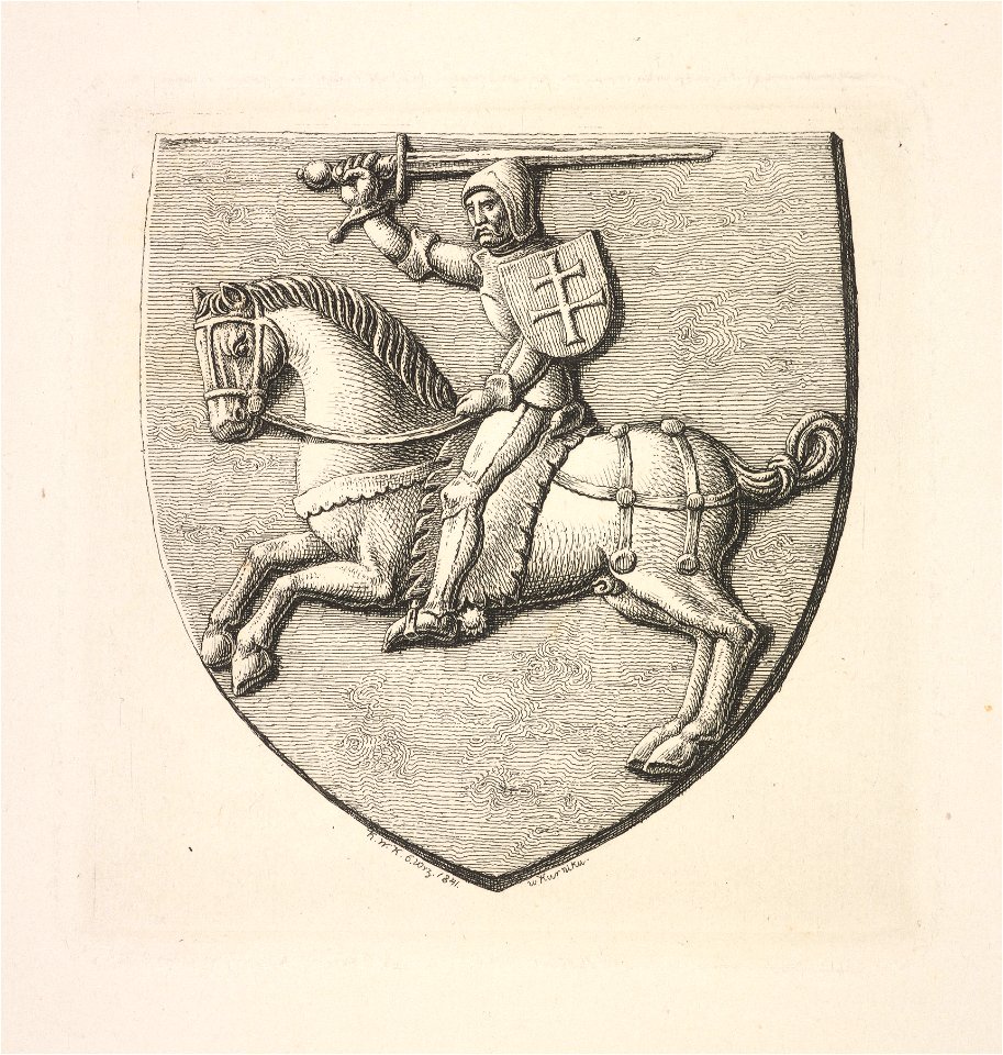 Jagajła, Pahonia. Ягайла, Пагоня (K. Kielisiński, 1841)