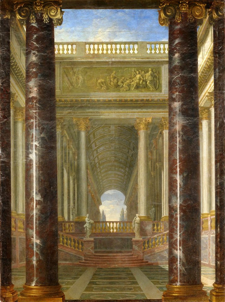 Jacques Rousseau - Perspective de jardins - Google Art Project
