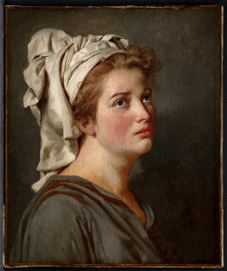Jacques-Louis David - Young Woman with a Turban - 1952.542 - Cleveland Museum of Art. Free illustration for personal and commercial use.