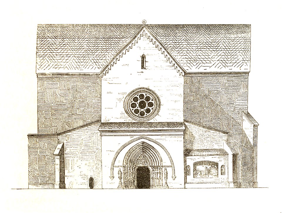 Jahrbuch MZK Band 03 - Kirche Porta Coelis - Fig 10 Portal der Westseite