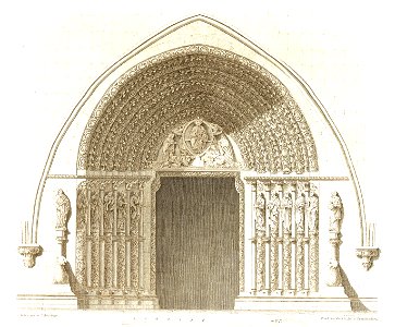 Jahrbuch MZK Band 03 - Kirche Porta Coelis - Tafel 4 Portal der Westseite