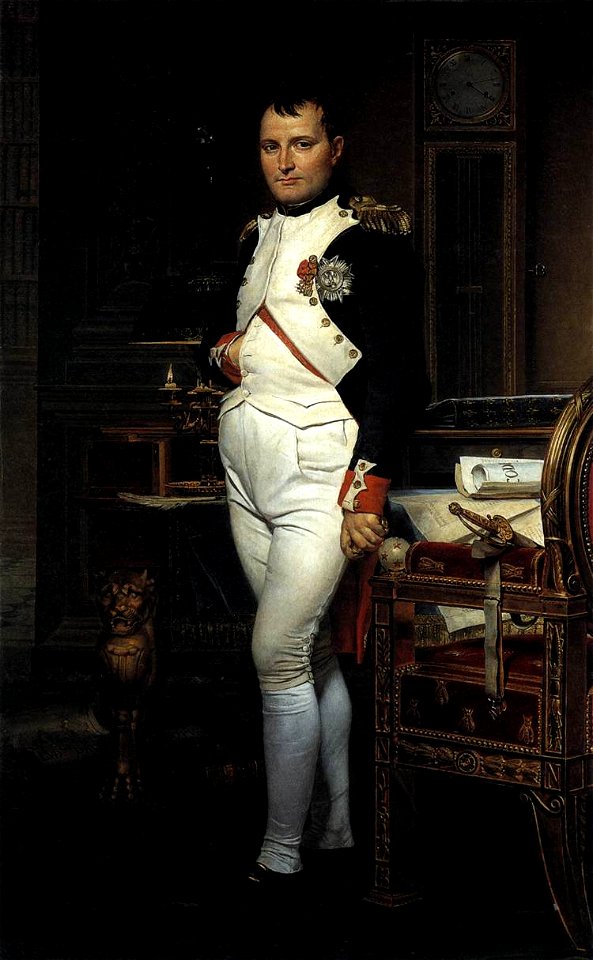 Jacques-Louis David - Napoleon in his Study - WGA6093