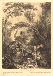 Jacques-Firmin Beauvarlet after Jean-Honoré Fragonard - La Bascule, 1760