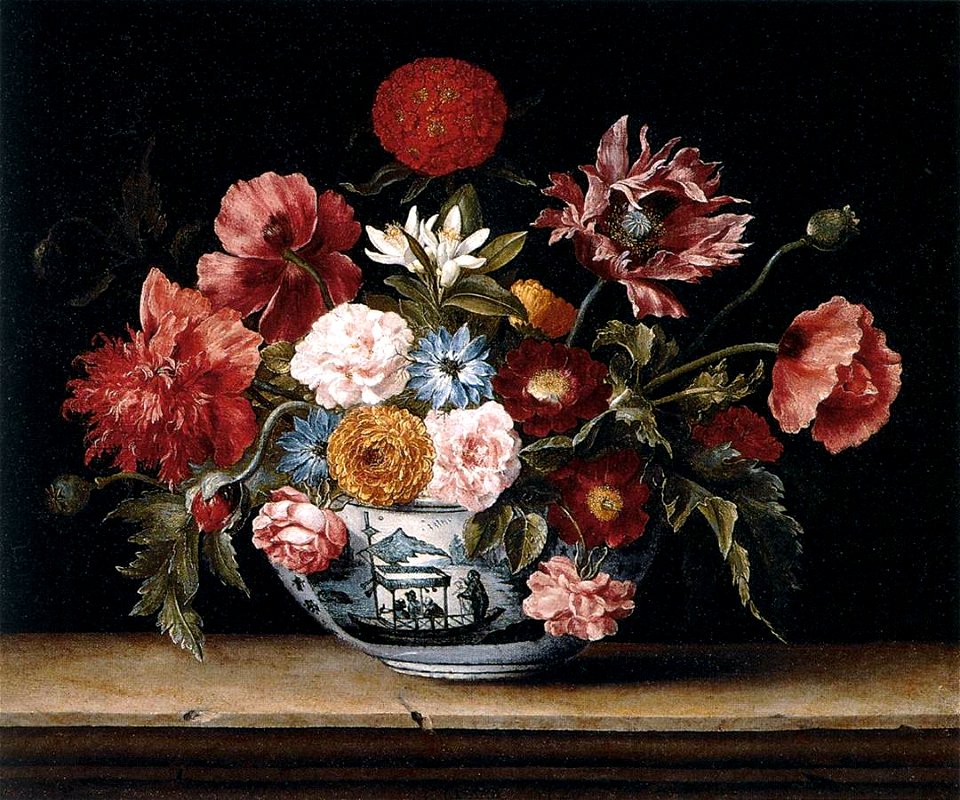 Jacques Linard - Chinese Bowl with Flowers - WGA13047