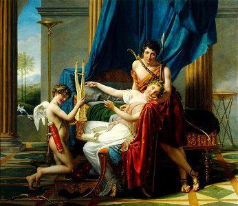 Jacques-Louis David - Sappho and Phaon, 1809