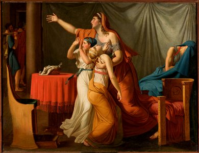 Jacques-Louis David - Lictors bring to Brutus the bodies of his sons - M.Ob.1258 MNW - National Museum in Warsaw