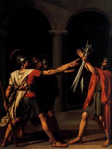 Jacques-Louis David - The Oath of the Horatii (detail) - WGA6053