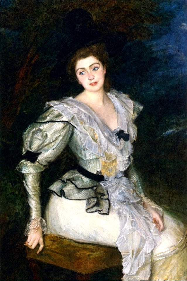 Jacques-Émile Blanche, 1893 - Portrait of a Barrone in louis XVI Costume
