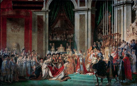 Jacques-Louis David - The Coronation of Napoleon (1805-1807)FXD. Free illustration for personal and commercial use.