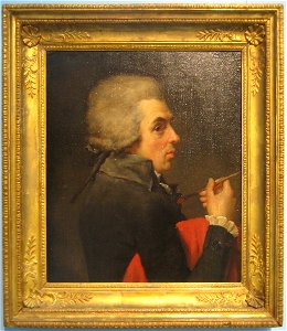 Jacques-Louis David by Antoine-Jean Gros (1790, Pushkin museum) FRAME