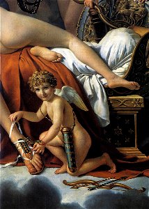 Jacques-Louis David - Mars Disarmed by Venus and the Three Graces (detail) - WGA06102