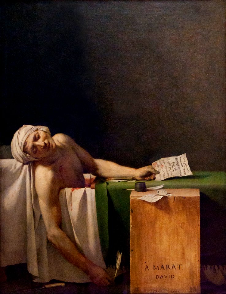 Jacques-Louis David - De moord op Marat - MSK Brussel 25-02-2011 13-11-35